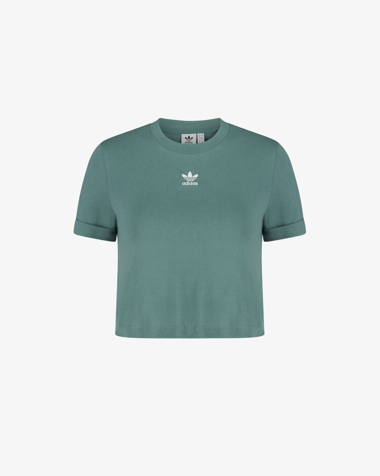 Adidas Originals T-shirt Adicolor Classics Roll-Up Sleeve Crop Donna