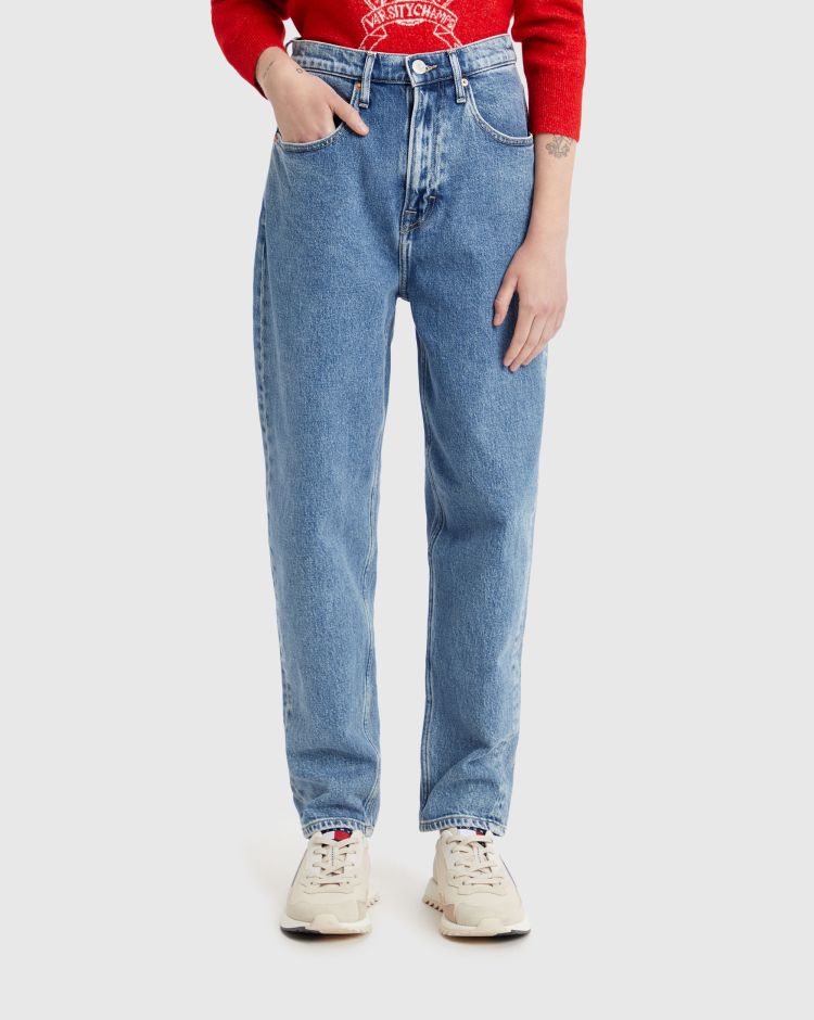 Tommy Hilfiger Mom Jeans Blu Donna
