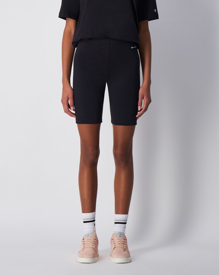 Champion Leggings Sportivi Corti Nero Donna