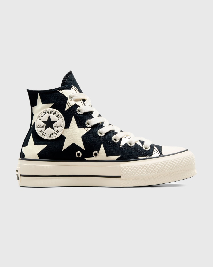 Converse Chuck Taylor All Star Lift Hi Nero Donna