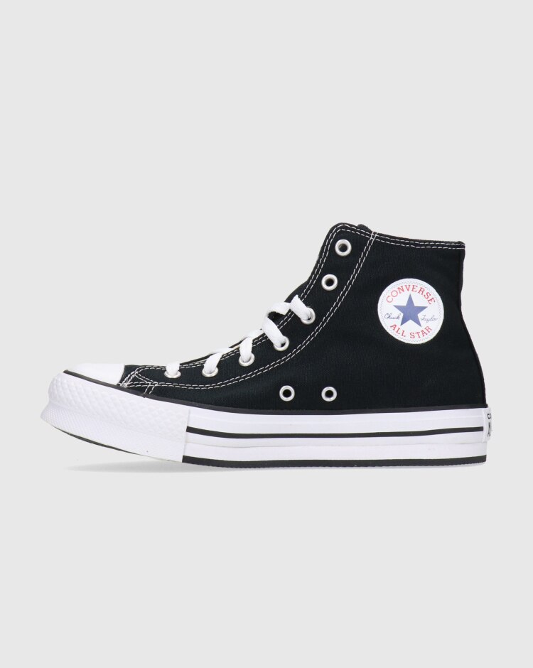 Converse Chuck Taylor All Star EVA Lift Hi Canvas Nero Bambina