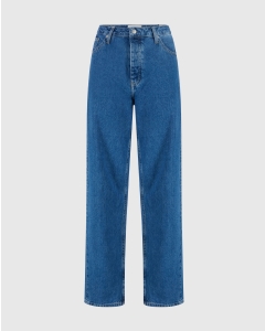 Calvin Klein 90'S Straight Jeans Blu Donna