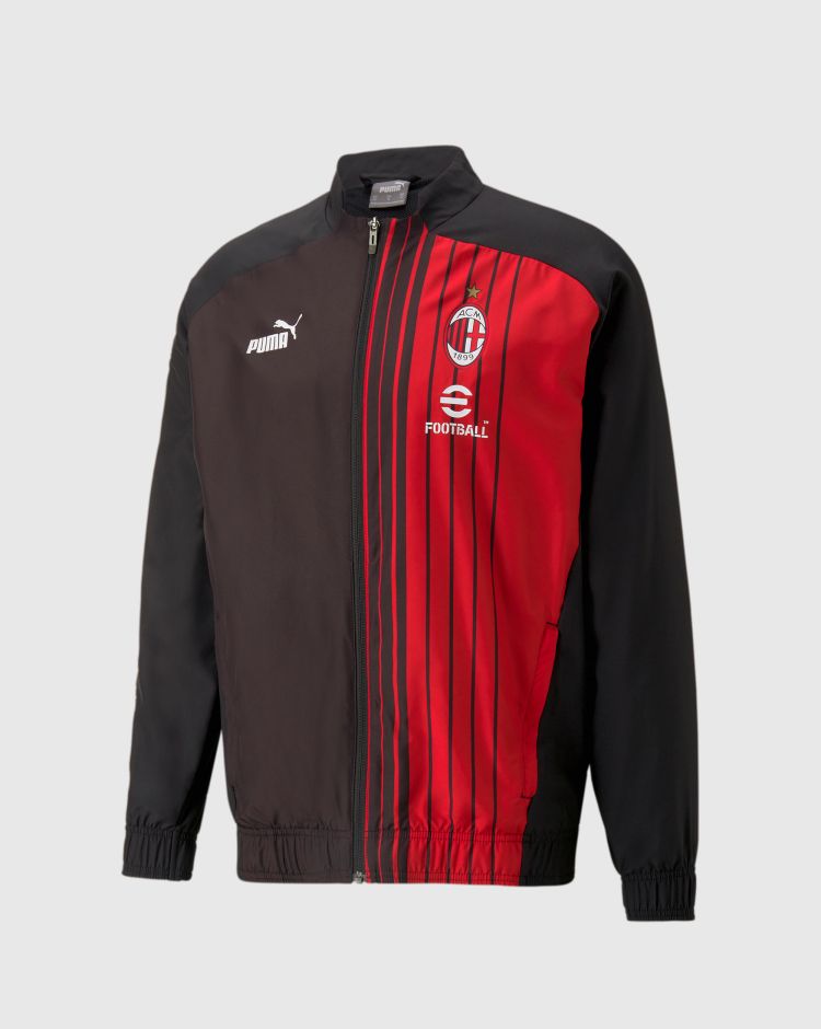 Puma Giacca Prematch A.C. Milan Nero Uomo