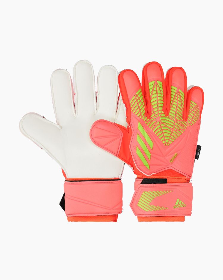 Adidas Guanti Predator Edge Fingersave Match Rosso Uomo