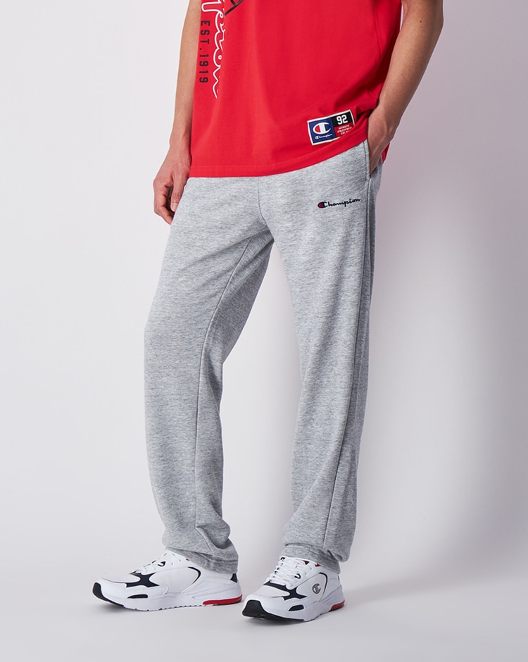 Champion Pantaloni Della Tuta Con Laccetti Grigio Uomo