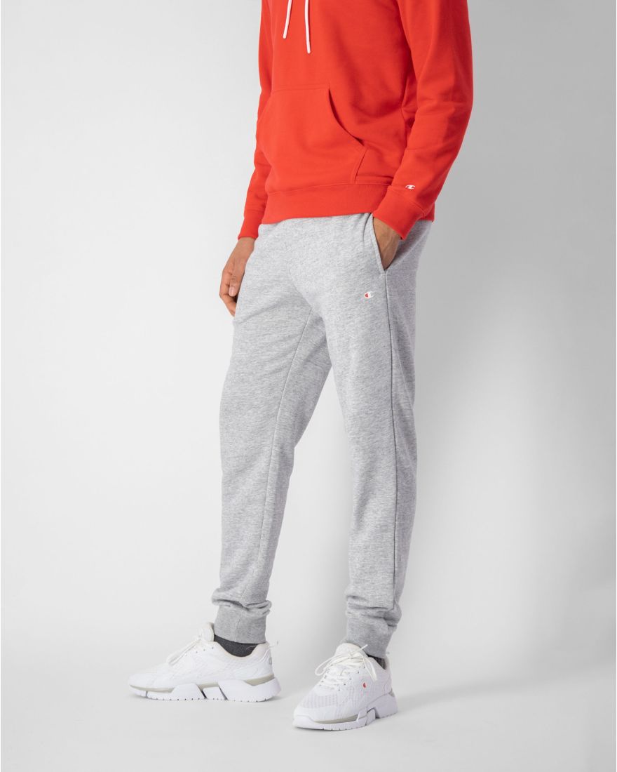 Champion Pantaloni Da Tuta Con Orlo In Costina Grigio Uomo Grigio  Game7Athletics