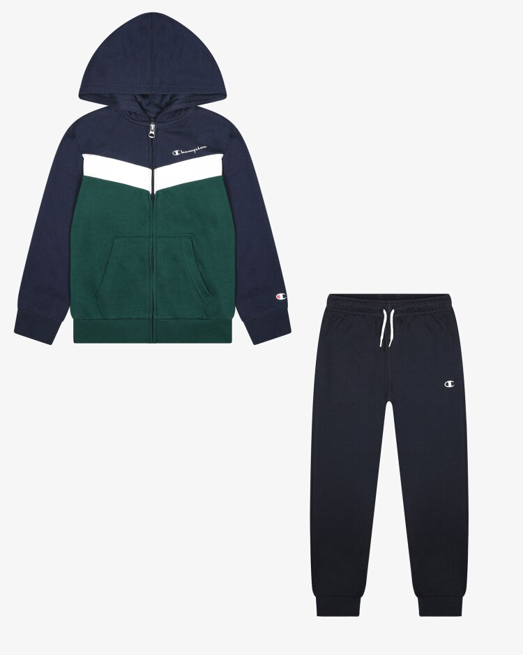 Champion Tuta color-block a V con cappuccio Bambino