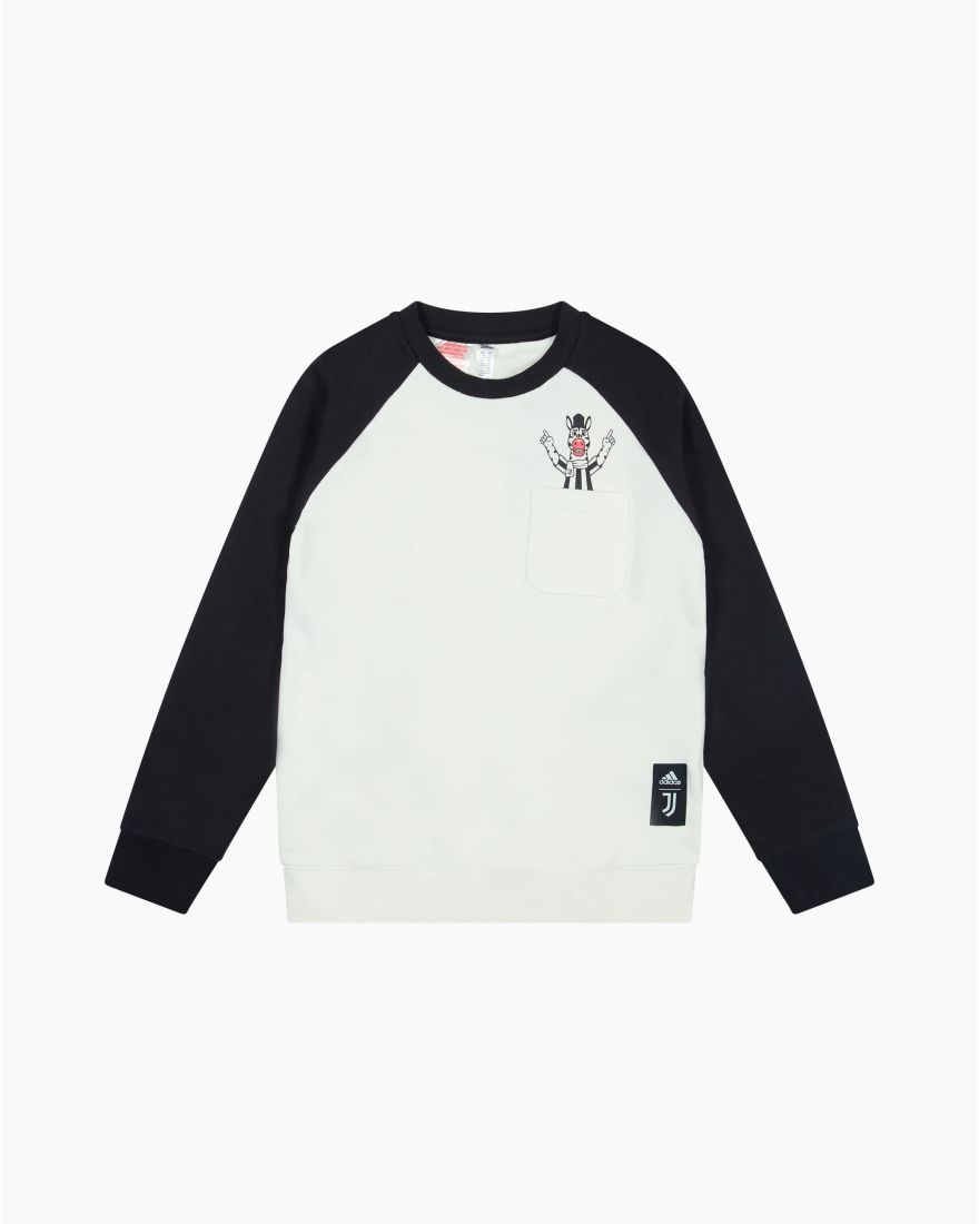 Adidas Felpa girocollo Juventus Bambino Bianco