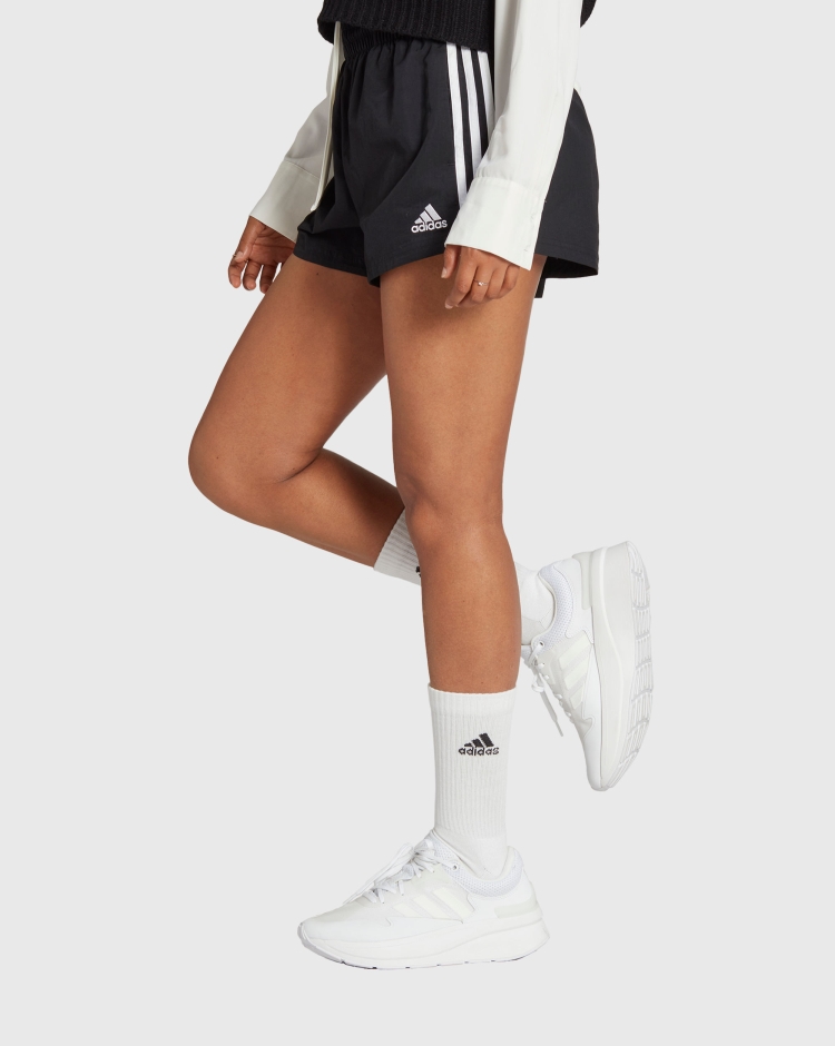 Adidas Short Essentials 3-Stripes Woven Nero Donna