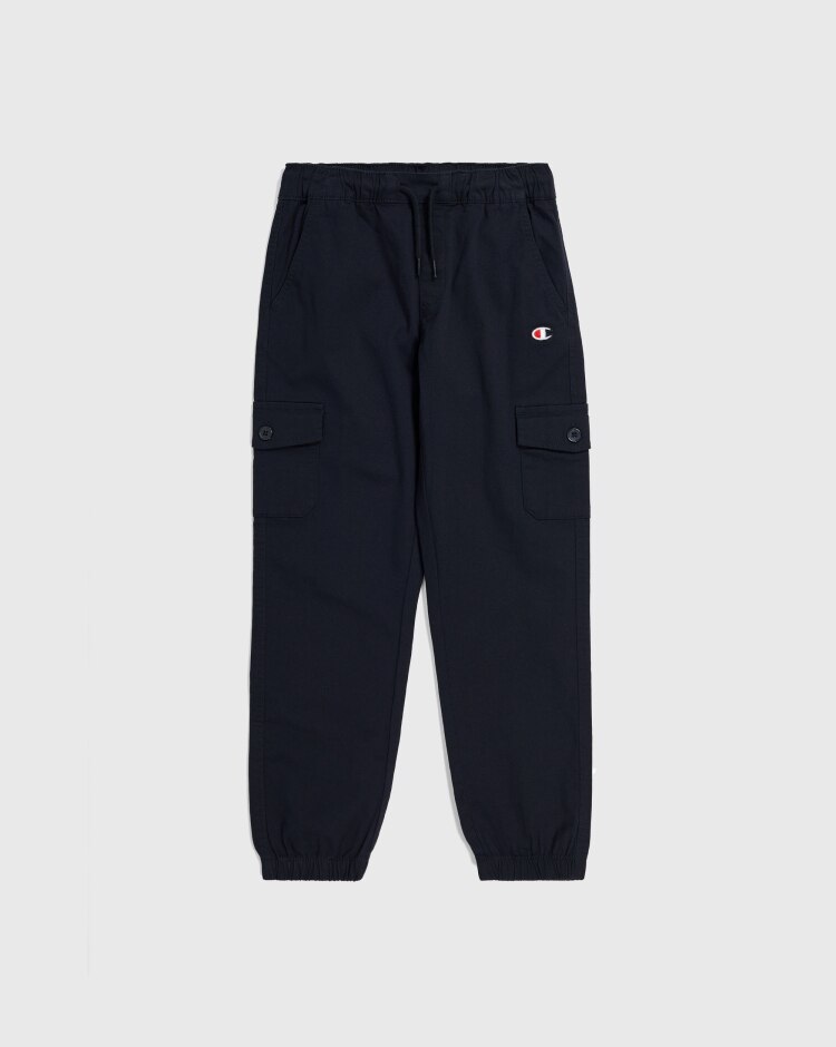 Champion Pantaloi Cargo con Polsini Nero Bambino