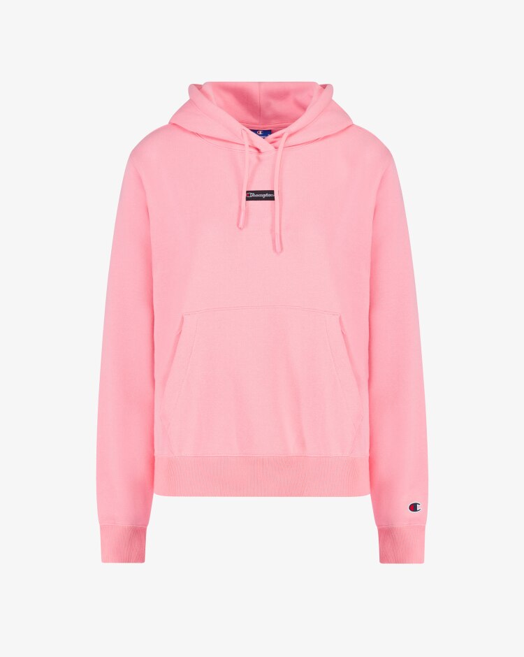 Champion Felpa con cappuccio ed etichetta con logo Jacquard Donna