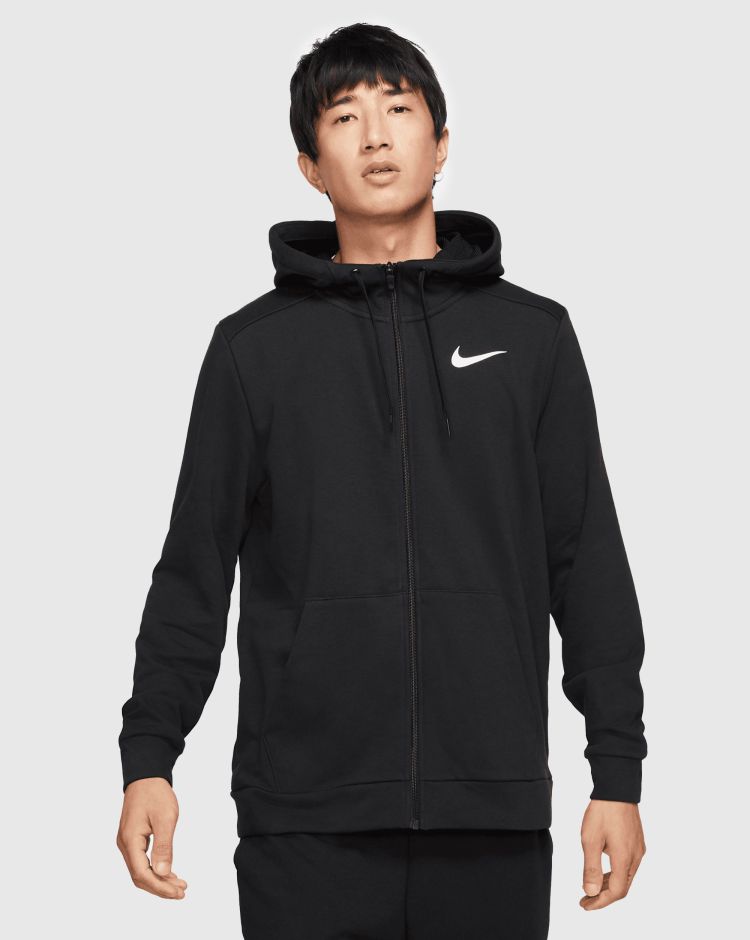 Nike Felpa Dri-FIT Full Zip Con Cappuccio Nero Uomo