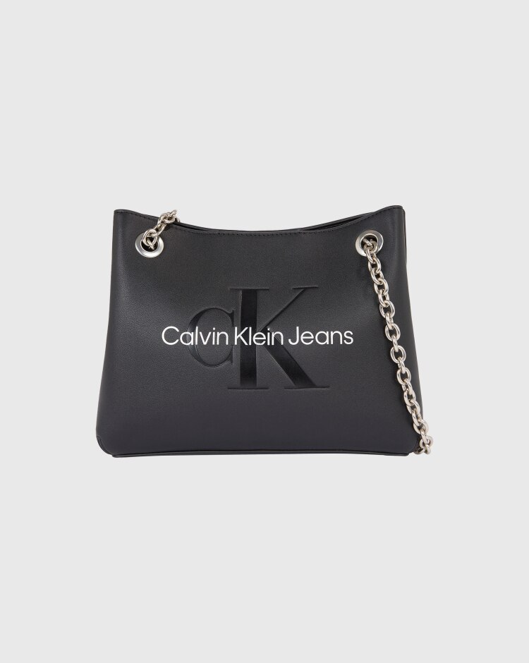 Calvin Klein Borsa Da Spalla Convertibile Nero Donna