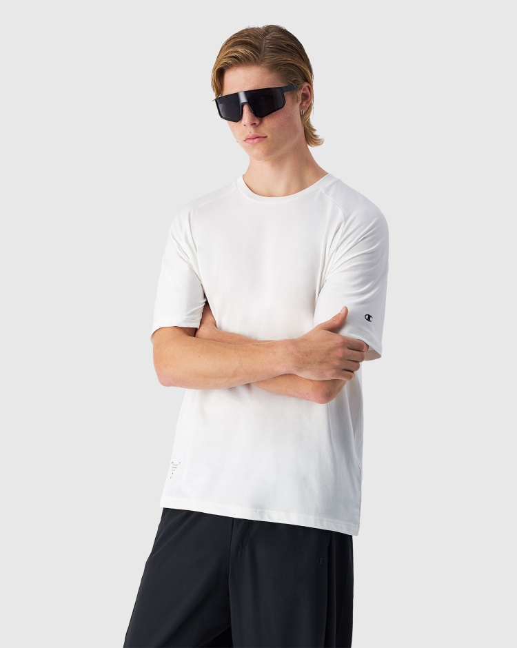 T-Shirt Manica Corta C-Tech Bianco Uomo