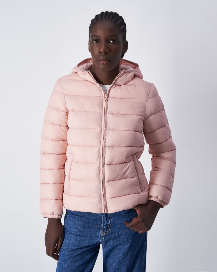 Champion Giacca Outdoor Con Cappuccio Polyfilled Rosa Donna