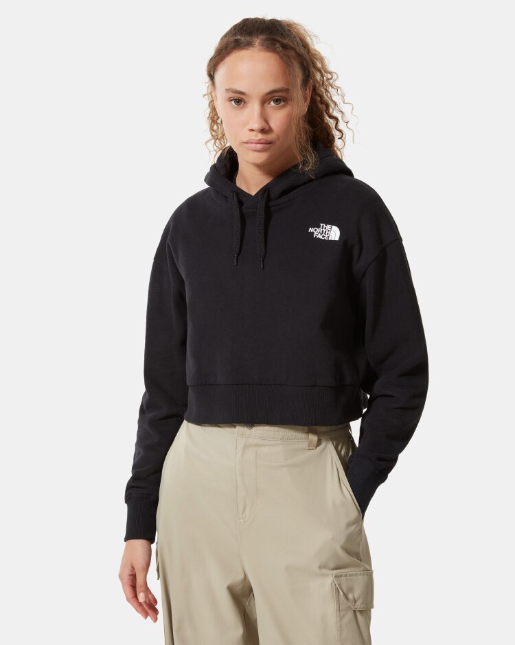 The North Face Trend Crop Felpa Cappuccio Nero Donna