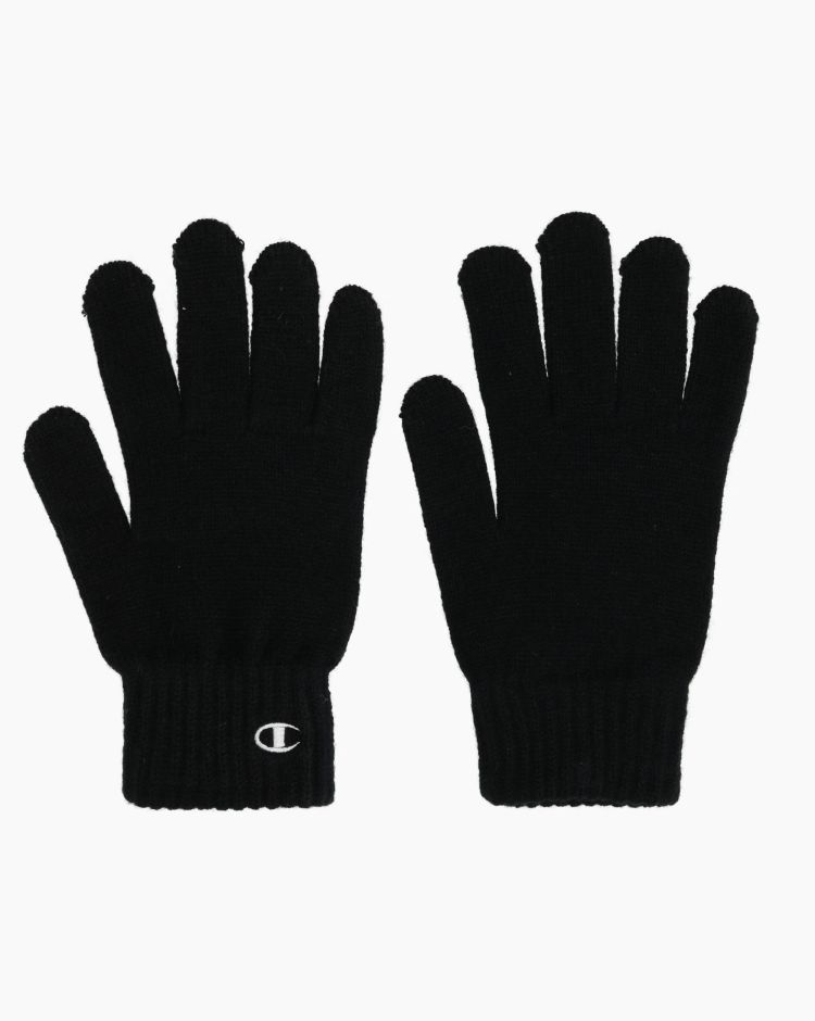 Champion Guanti con C logo  Nero