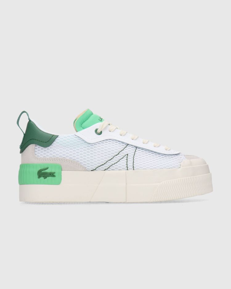 Lacoste L004 PLATFORM 123 2 CFA Bianco VerdeDonna