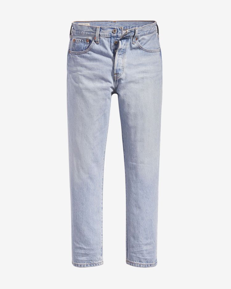 Levi's Jeans 501 Crop Lunghezza 28 Blu Donna