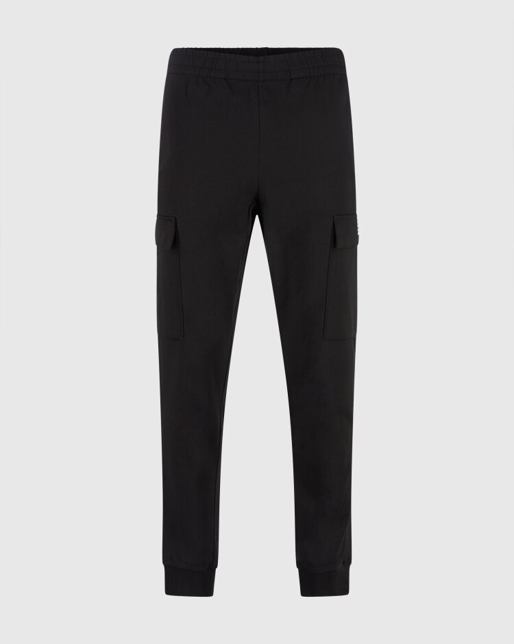 Emporio Armani EA7 Pantaloni Cargo Con Polsino Nero Uomo