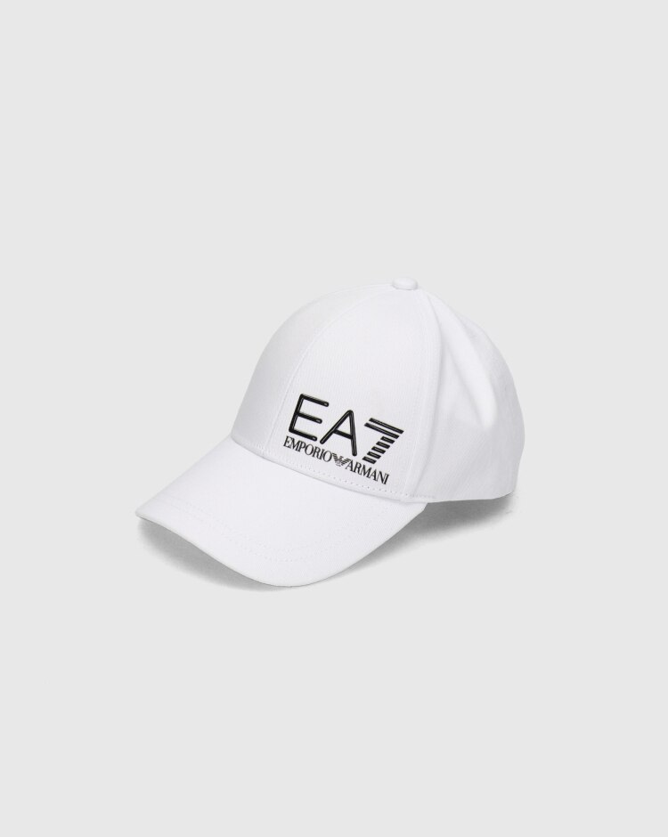 Emporio Armani EA7 Cappello Train Core Logo Bianco Unisex