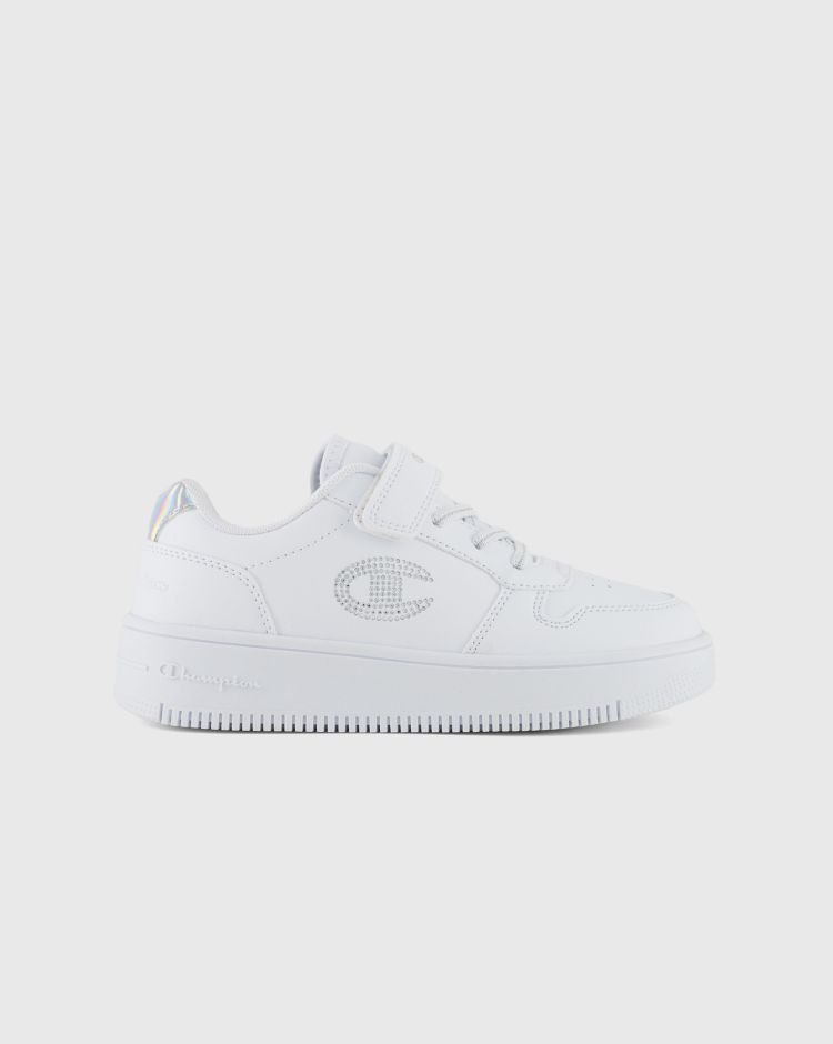 Champion Rebound Platform Metal Con Velcro Bianco Bambina