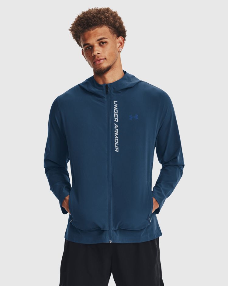 Under Armour Giacca Outrun The Storm Blu Uomo