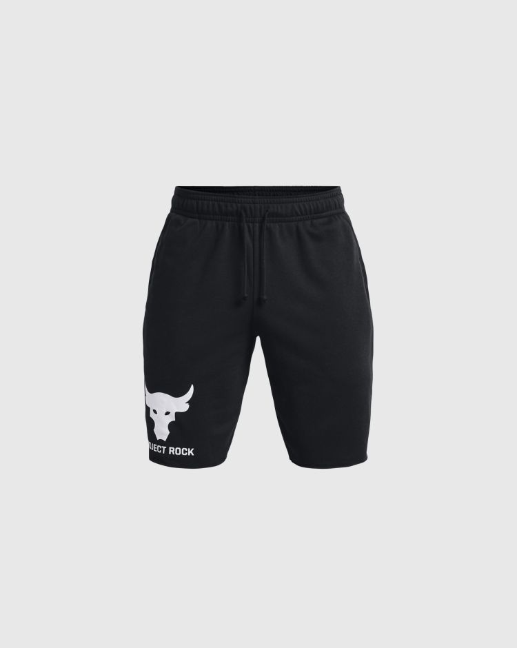 Under Armour Shorts Project Rock Terry Brahma Bull Nero Uomo