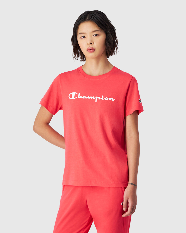 T-Shirt Manica Corta Icons Rosa Donna