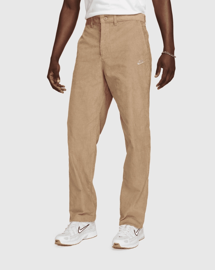 Pantaloni chino in velluto a coste Marrone Uomo