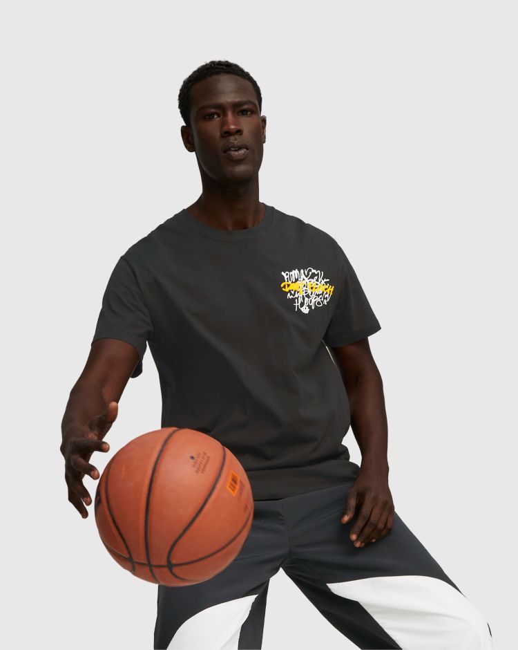 Puma T-Shirt Showcase Nero Uomo