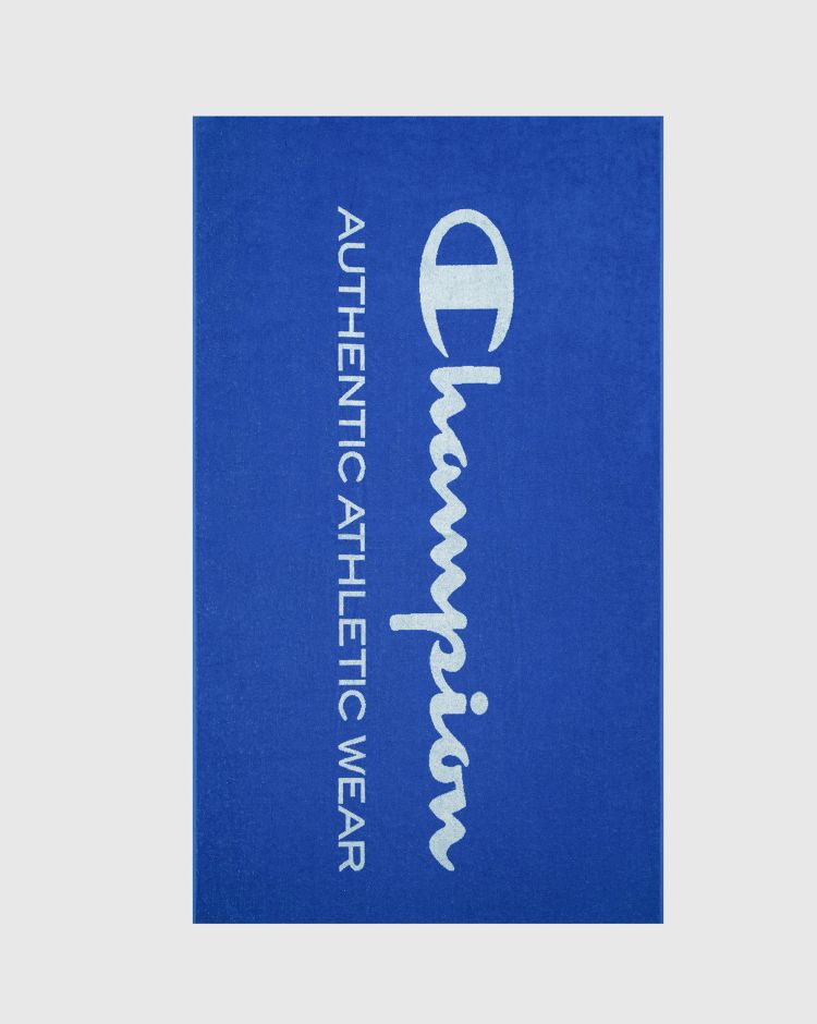 Champion Asciugamano Con Logo Champion Grande Blu