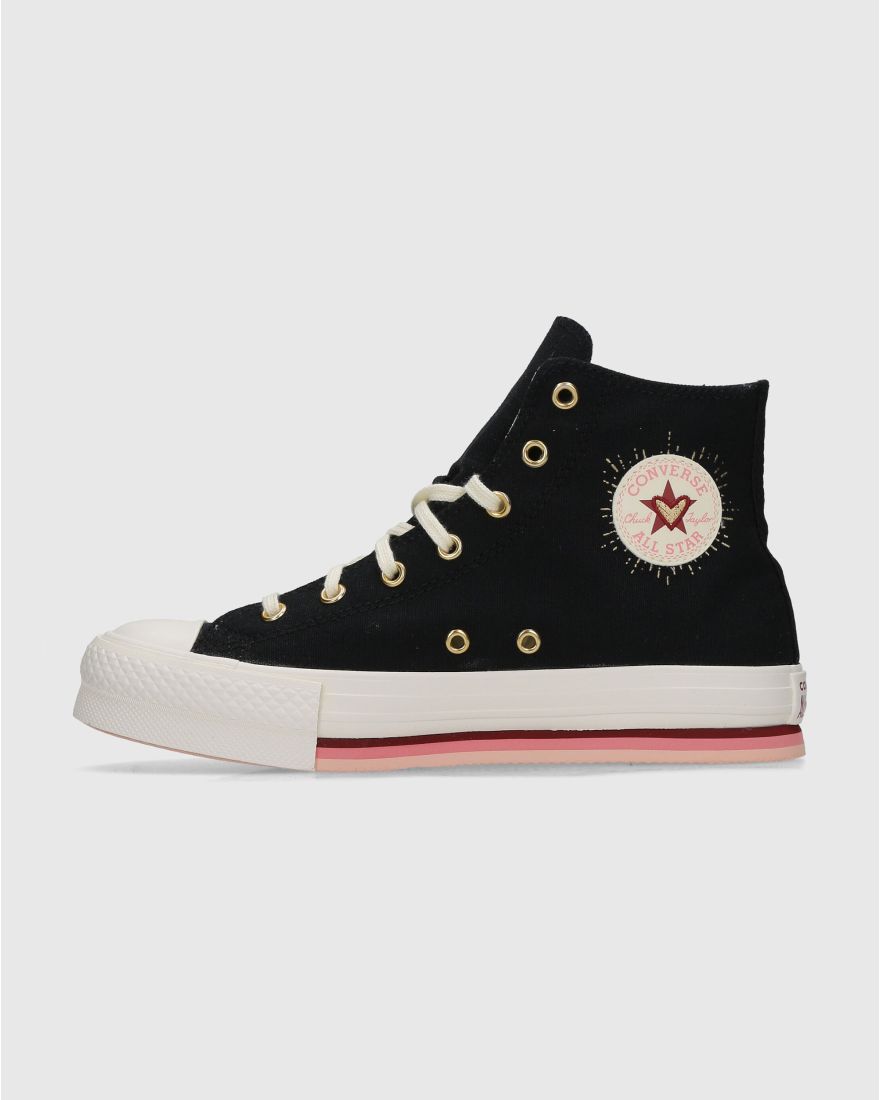 Converse Chuck Taylor All Star Eva Lift Hi Nero Bambina Nero Game7Athletics