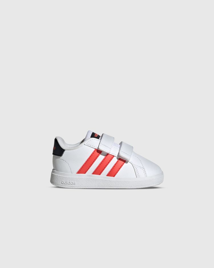 Adidas Grand Court 2.0 Bianco Rosso Bambino