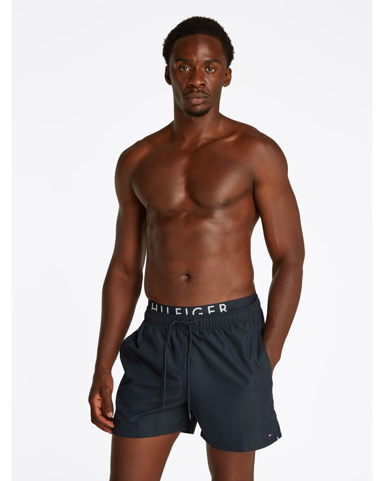 Costume shorts di media lunghezza Nero Uomo
