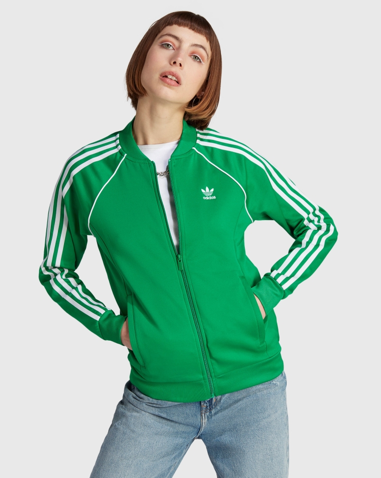 Adidas Originals Felpa Classics SST Verde Donna