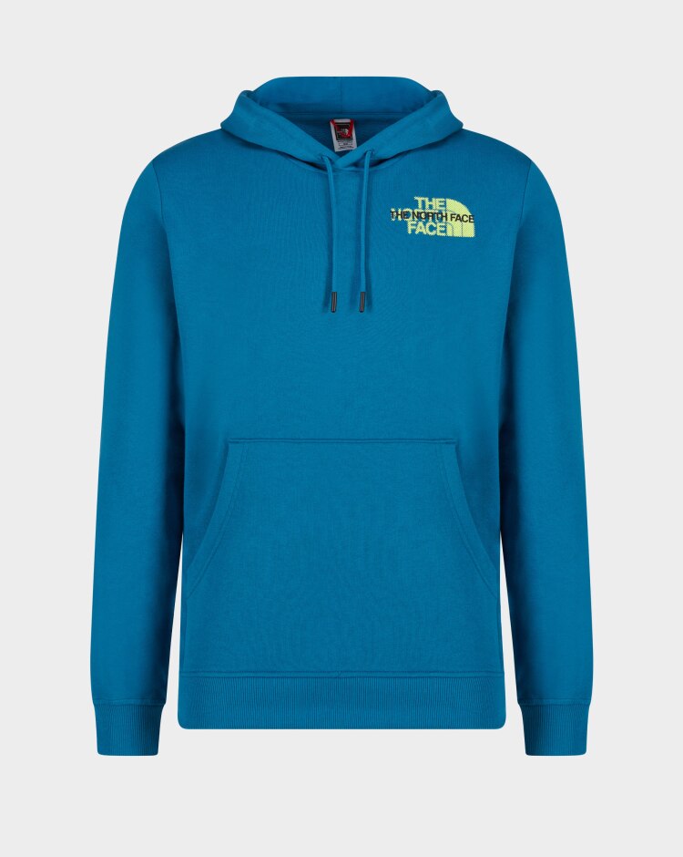 The North Face Felpa Con Cappuccio Graphic Light Blu Uomo