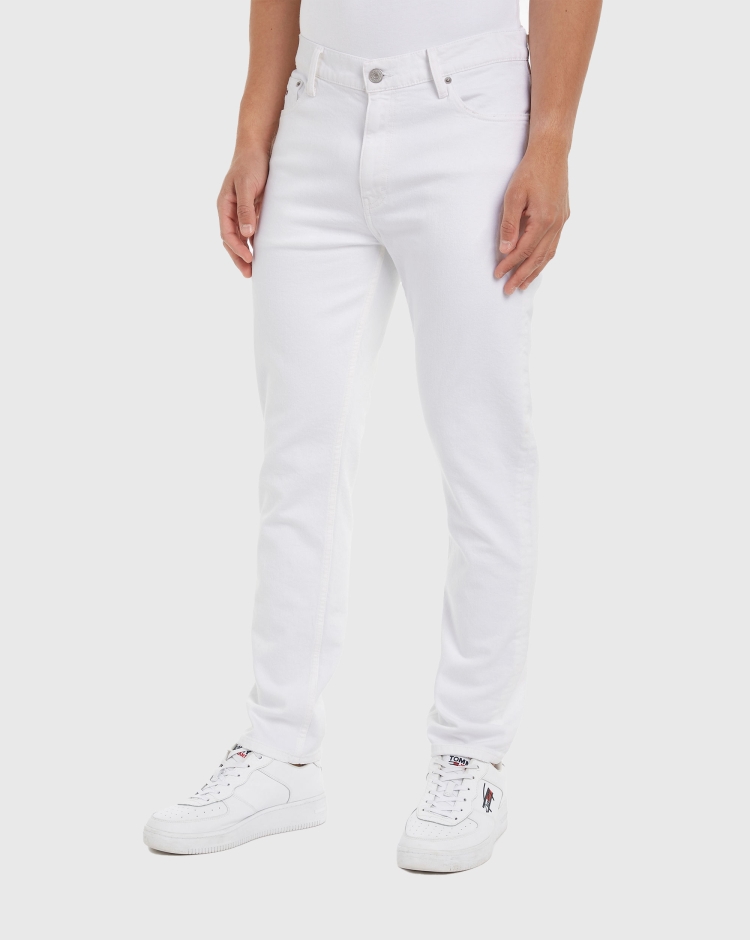 Tommy Hilfiger Dad Jeans Regular Tapered Bianco Uomo
