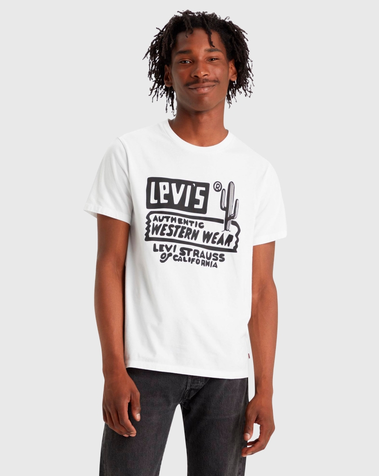 Levi's T-Shirt Classic Con Grafica Bianco Uomo