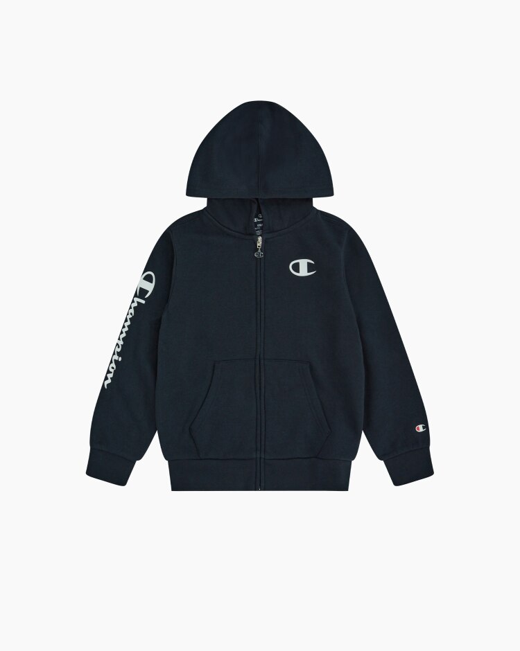 Champion Felpa con cappuccio e zip Blu Bambino