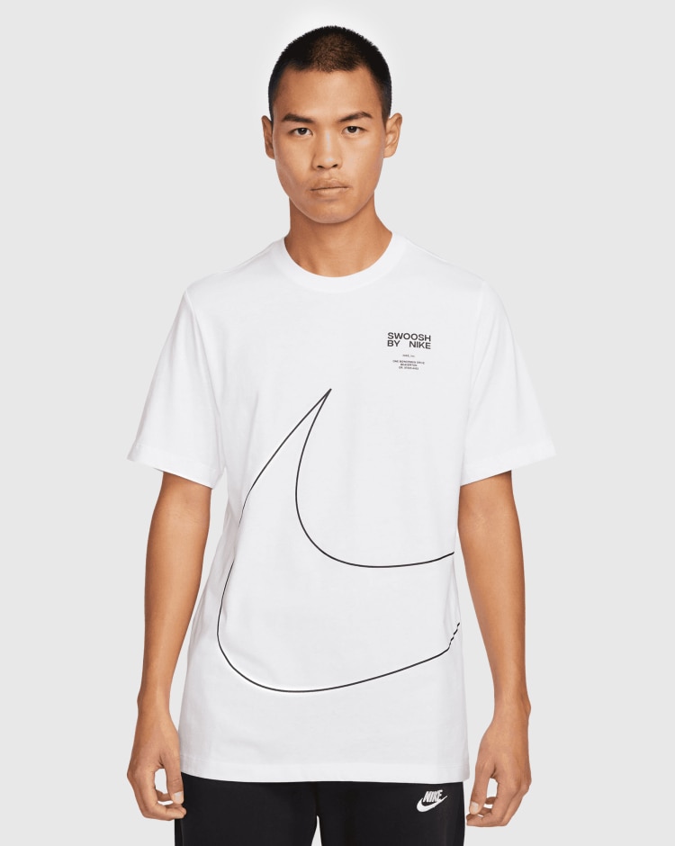 Nike T-Shirt Sportswear Big Swoosh 2 Bianco Uomo