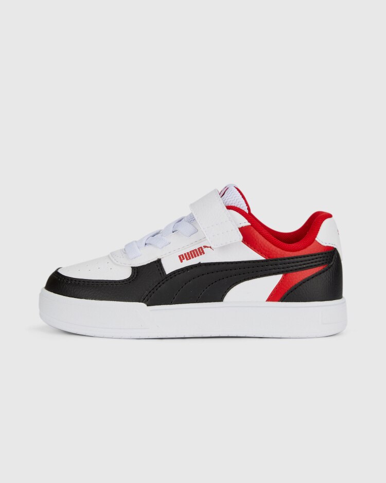 Puma Caven Block Bianco Nero Bambino