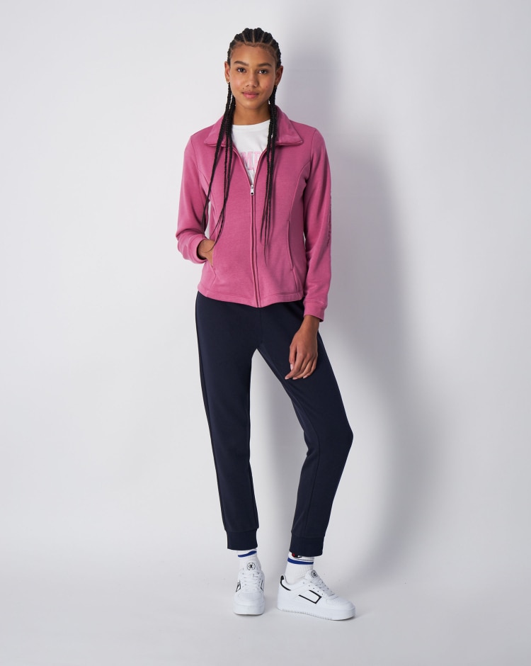 Champion Tuta In Cotone Leggero Logo Champion Viola Donna