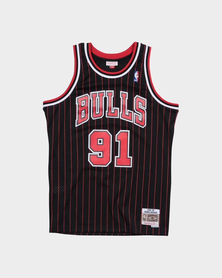 Mitchell&Ness Canotta Chicago Bulls Dennis Rodman 95-96 Nero Uomo