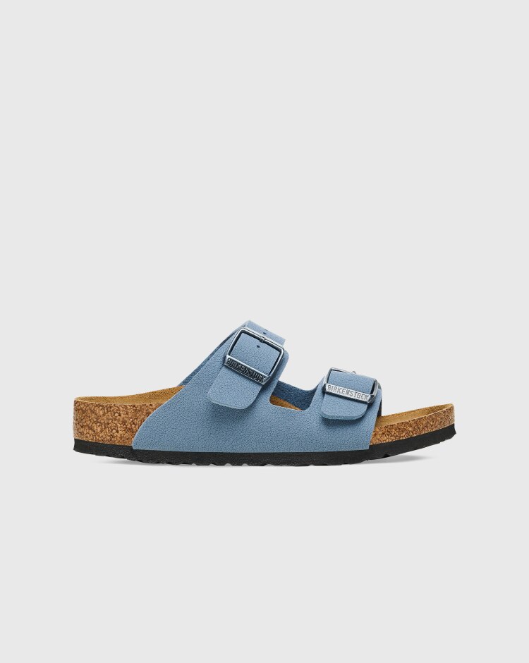 Birkenstock Arizona Birko-Flor Nubuck Blu Bambino