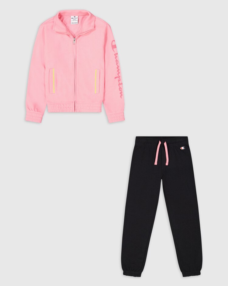 Champion Tuta Full Zip BTS Rosa Bambina