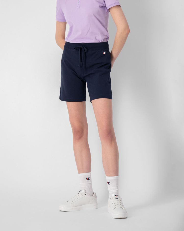 Champion Shorts C-Logo Blu Donna