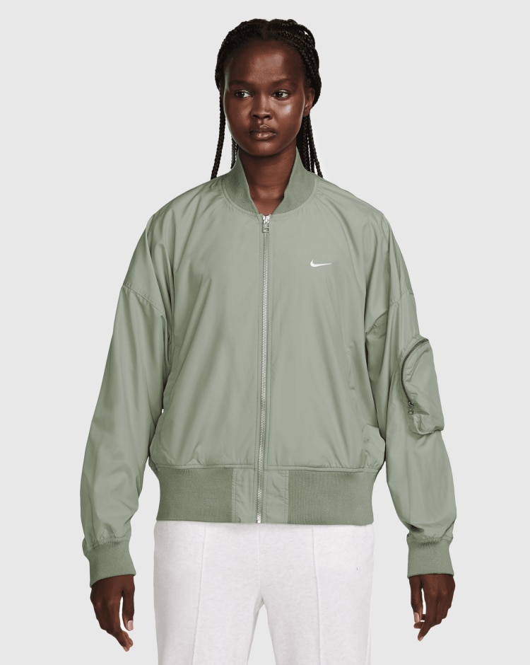 Giacca Bomber Oversize Essential Grigio Donna
