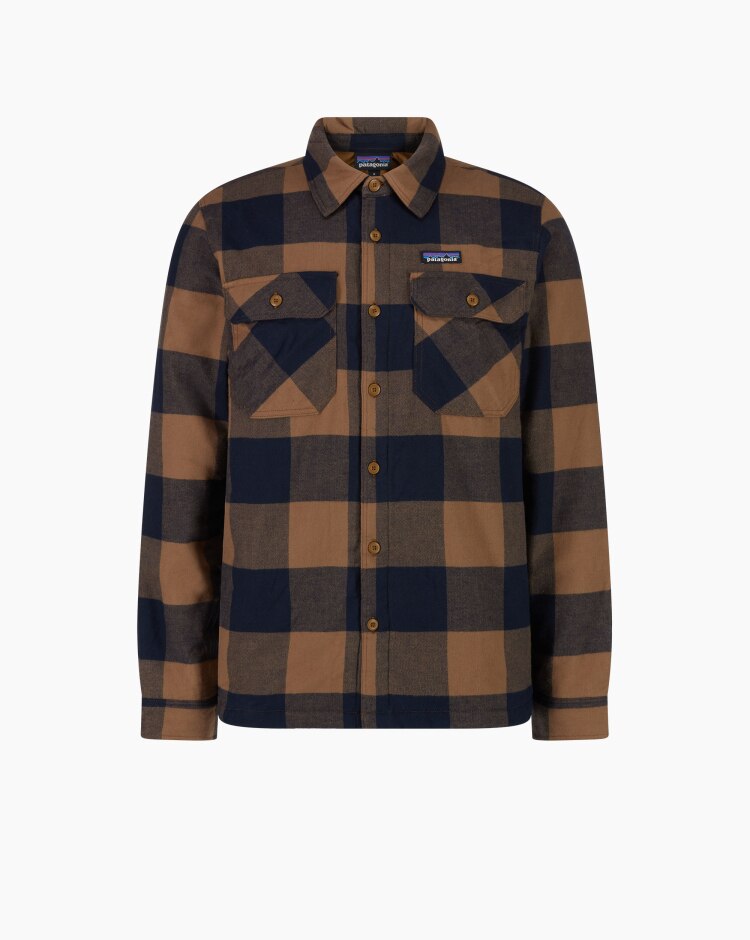 Insulated Organic Cotton Mw Fjord Flannel Shirt Marrone Uomo