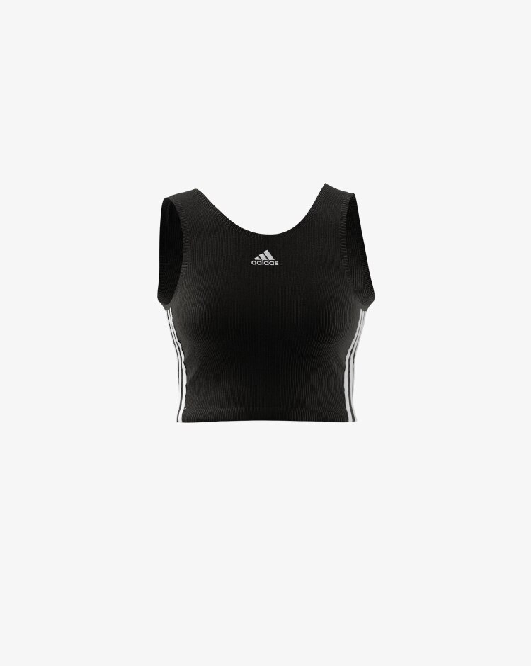 Adidas Top Crop Adidas Essentials 3-Stripes Donna